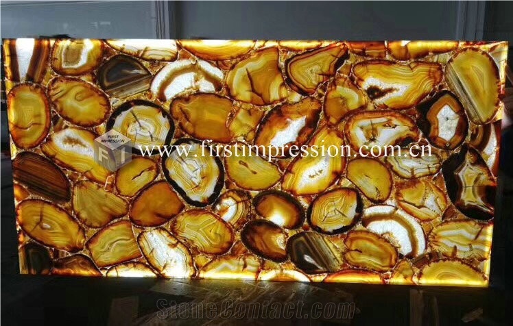 Purple Agate Gemstone Semiprecious Stone Slabs