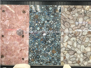 Purple Agate Gemstone Semiprecious Stone Slabs
