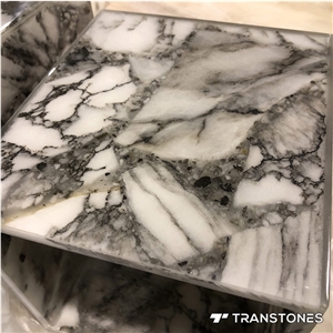 Alabaster Acrylic Lighting Box for Interior Decors