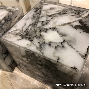 Alabaster Acrylic Lighting Box for Interior Decors