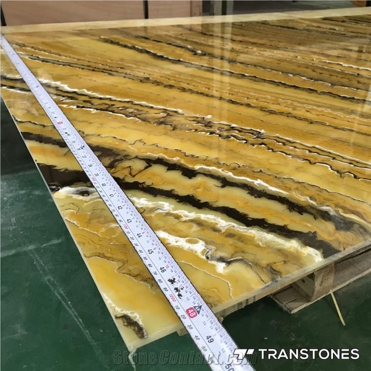 Artificial Alabaster Stone Tiles Slabs