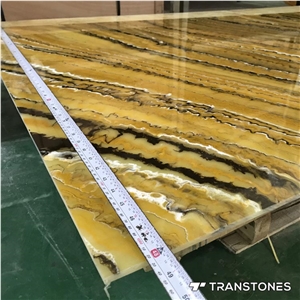 Artificial Alabaster Stone Tiles Slabs