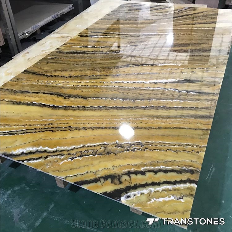 Artificial Onyx Slab Alabaster for Wall Cladding