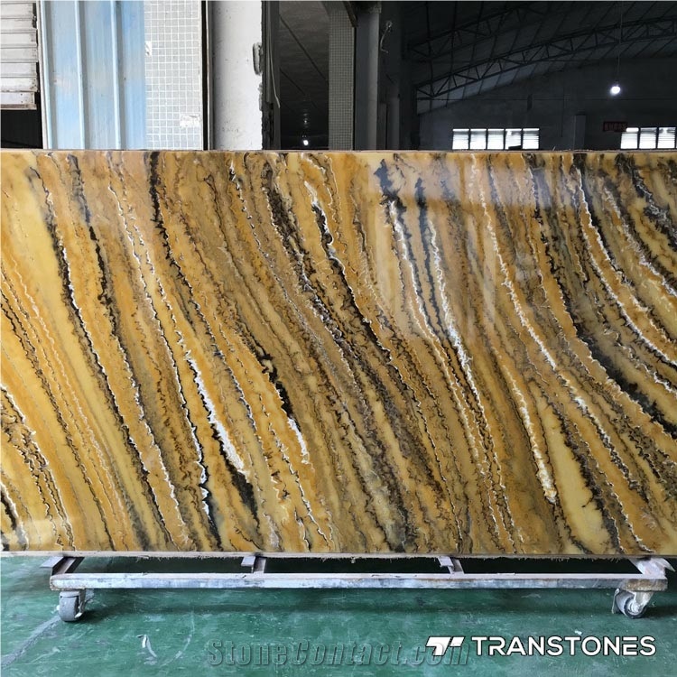 Artificial Onyx Slab Alabaster for Wall Cladding