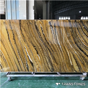 Artificial Onyx Slab Alabaster for Wall Cladding