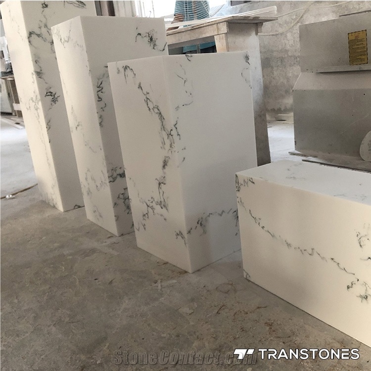 Artificial Stone Lighting Box Translucent Column