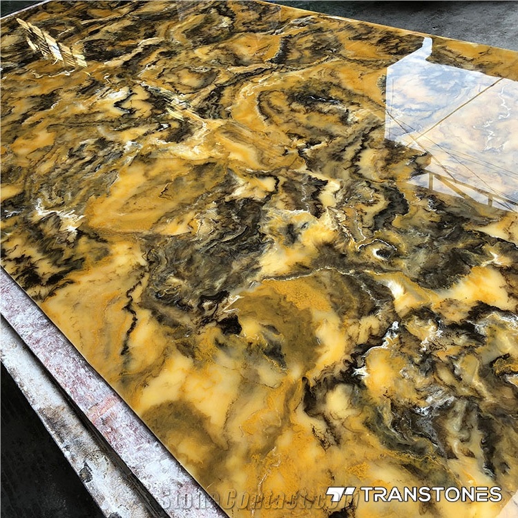Back Lighting Artificial Onyx Stone for Desk
