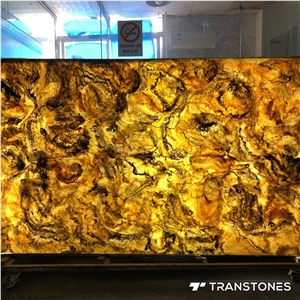 Back Lighting Artificial Onyx Stone for Desk