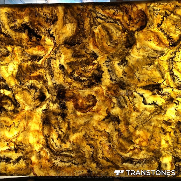 Back Lighting Artificial Onyx Stone for Desk