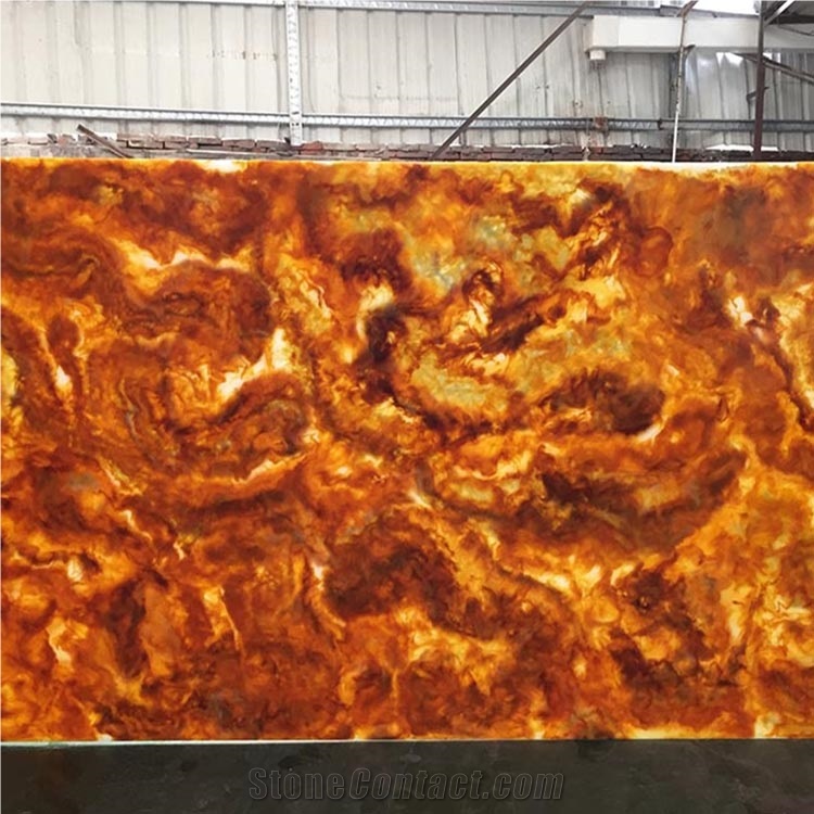 Backlit Alabaster Panel Faux Onyx Slabs for Hotel