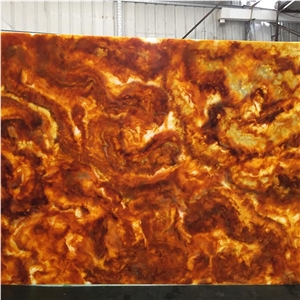 Backlit Alabaster Panel Faux Onyx Slabs for Hotel