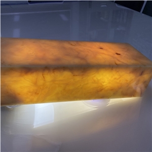 Backlit Translucent Wall Panel, Faux Alabaster