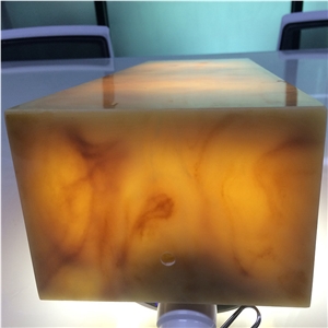 Backlit Translucent Wall Panel, Faux Alabaster