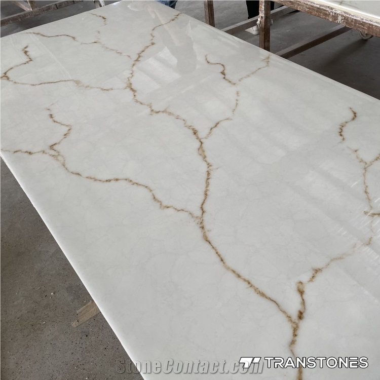 Big Slabs Translucent Polished Faux Onyx Wall Panel