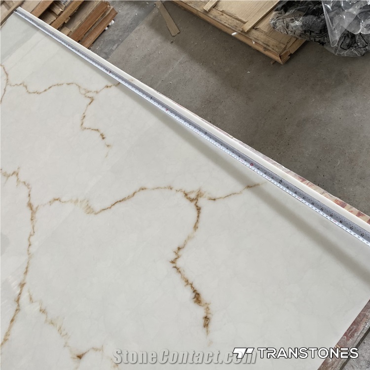Big Slabs Translucent Polished Faux Onyx Wall Panel