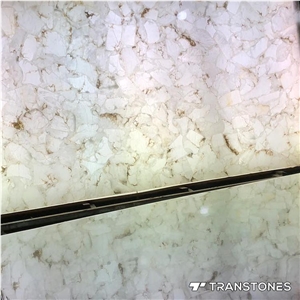 Clear Alabaster Sheet Acrylic Stone Panel