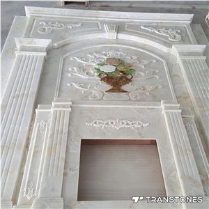 Craved Translucent Polished Onyx Wall Panel