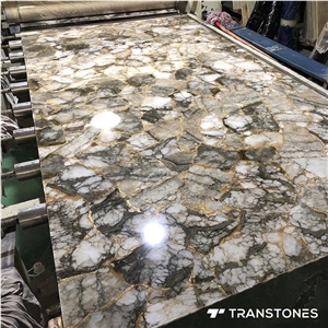 Crystallized Onyx Stone Tiles Slabs