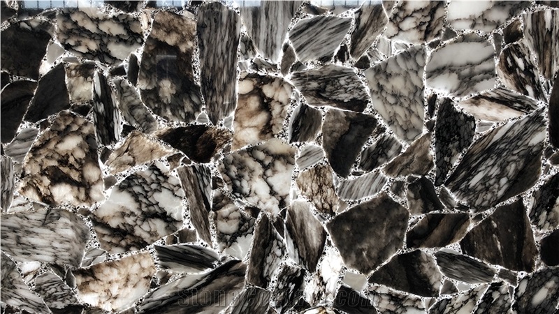 Crystallized Stone Artificial Slabs Tiles Panels