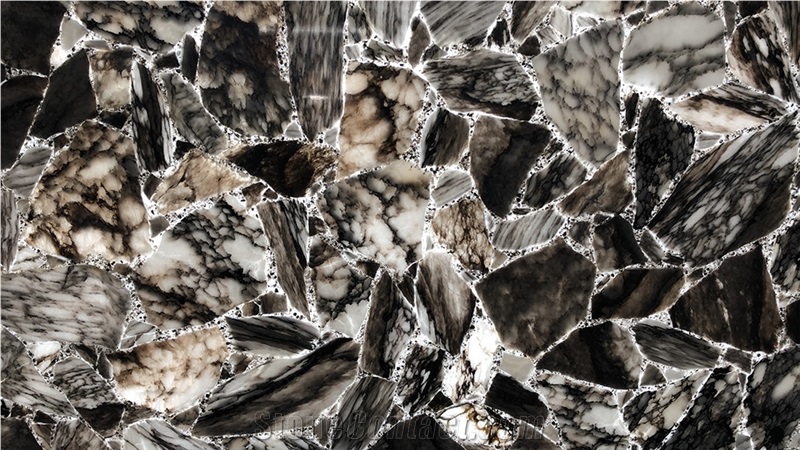 Crystallized Stone Artificial Slabs Tiles Panels