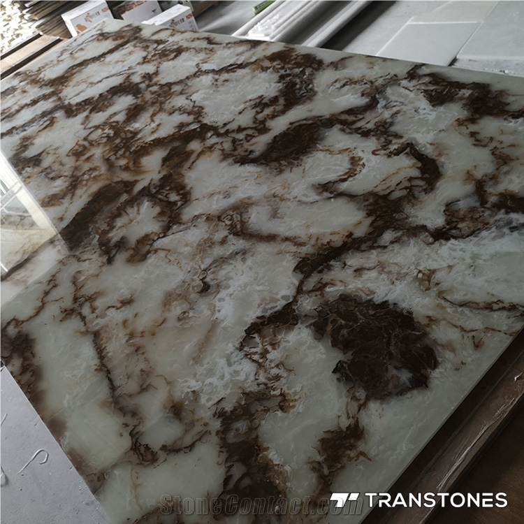 Crystallized Stone Artificial Slabs Wall Tiles
