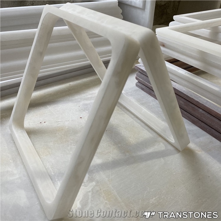 Customized Size Polished Artificial White Onyx Sheet
