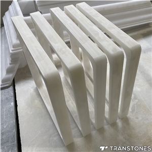 Customized Size Polished Artificial White Onyx Sheet