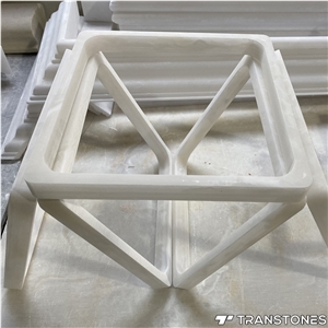 Customized Size Polished Artificial White Onyx Sheet