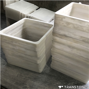 Customized Translucent White Onyx Building Stone