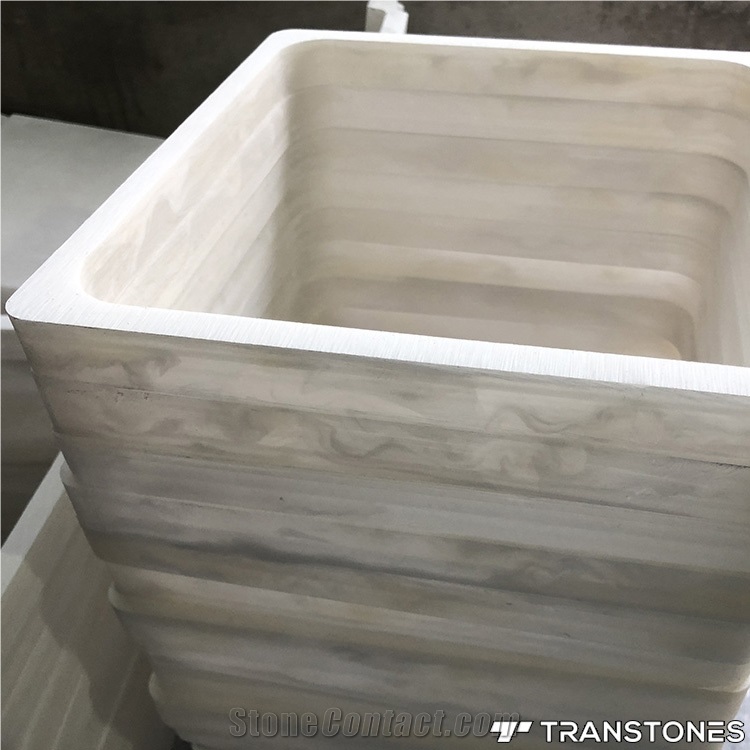 Customized Translucent White Onyx Building Stone