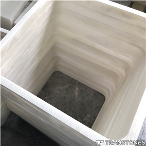 Customized Translucent White Onyx Building Stone