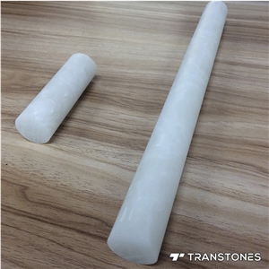 Customized Translucent White Onyx Column Sheet