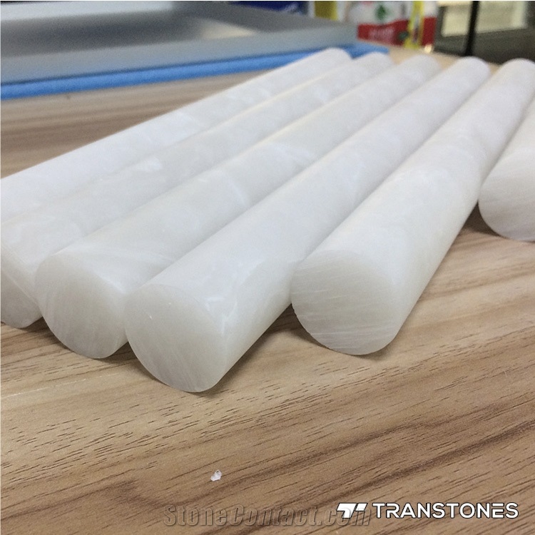 Customized Translucent White Onyx Column Sheet