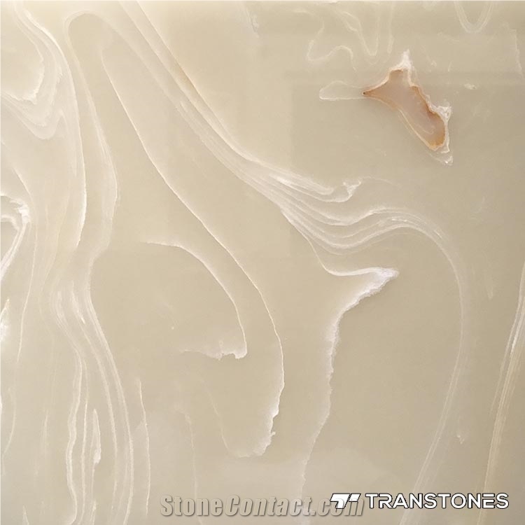 Faux Backlit Onyx Panel for Conference Table