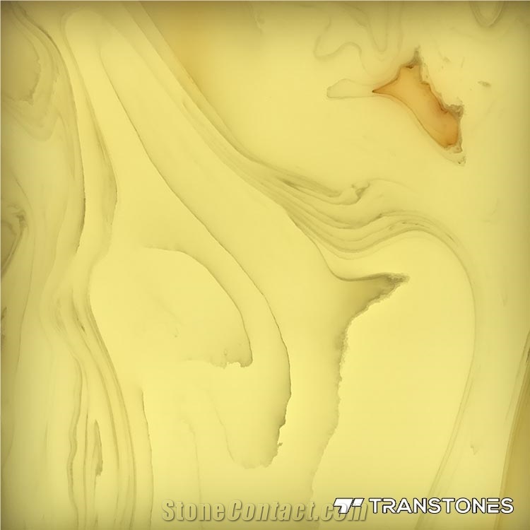 Faux Backlit Onyx Panel for Conference Table