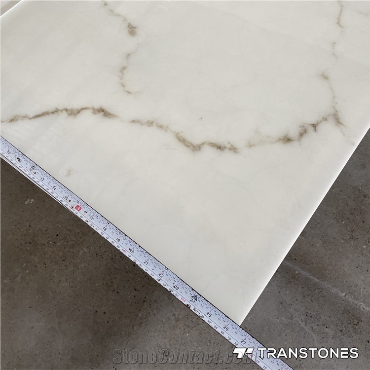 Guangzhou Price White Resin Onyx Customized Walls