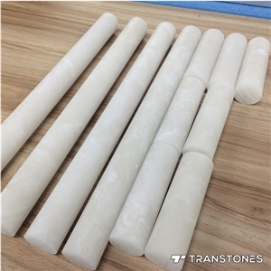 Honed Faux Alabaster Customize Column Design for Home Honed Faux Alabaster Customize Column Design for Home
