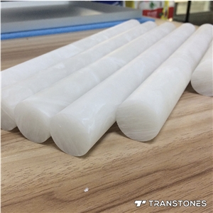 Honed Faux Alabaster Customize Column Design for Home