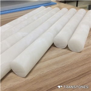 Honed Faux Alabaster Customize Column Design for Home