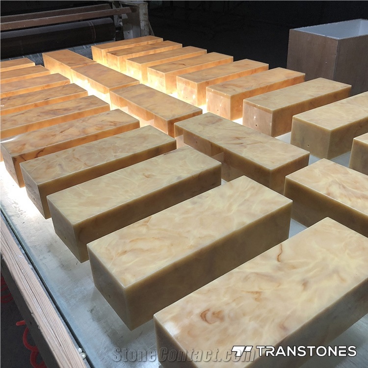 Interior Translucent Faux Alabaster Lighting Box