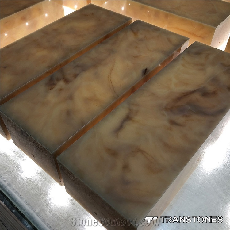 Interior Translucent Faux Alabaster Lighting Box