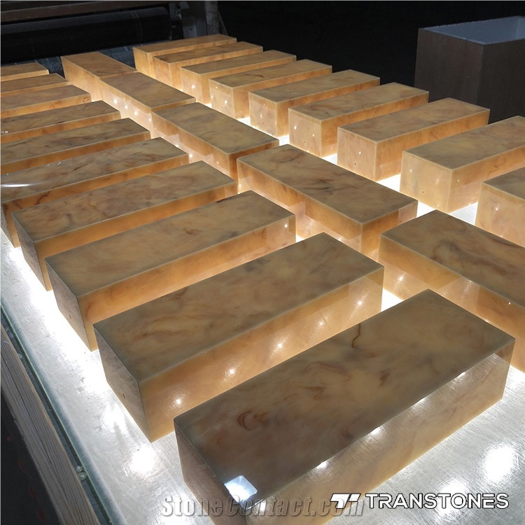 Interior Translucent Faux Alabaster Lighting Box