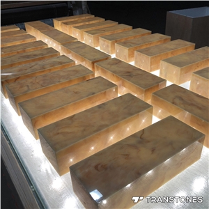 Interior Translucent Faux Alabaster Lighting Box