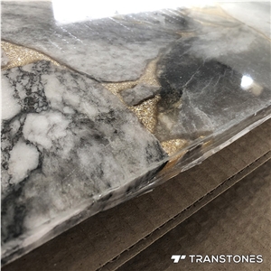 New Design Translucent Black Artificial Onyx Sheet