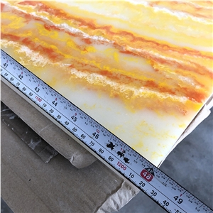 Orange Color Wholesale Alabaster Wall Panels
