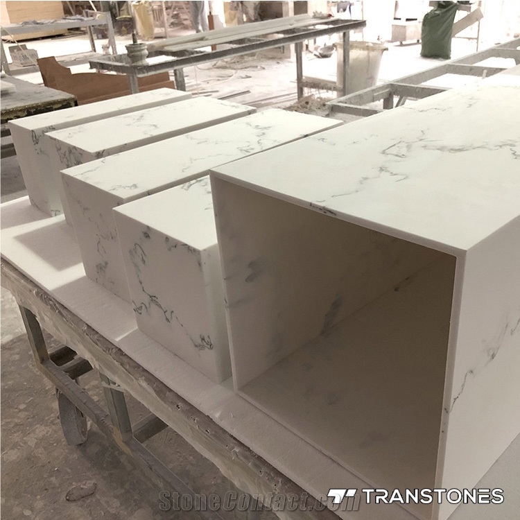 Translucent Alabaster Acrylic Column for Decors