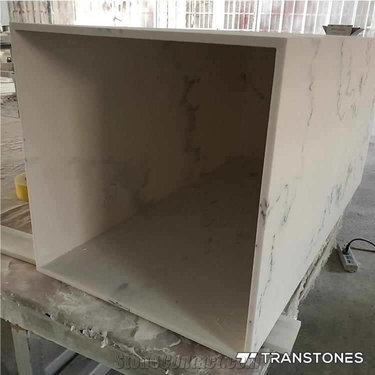 Translucent Alabaster Acrylic Column for Decors