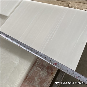 Translucent Book-Match White Onyx Wall Panel