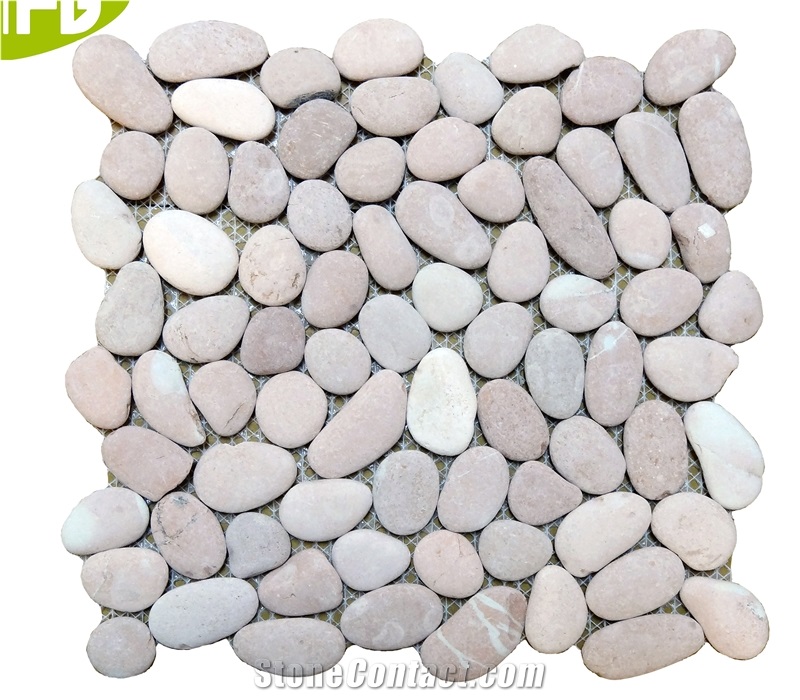 Pink Pebble Mosaic -Yas034