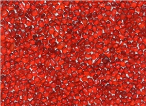 Red Crystal-4902 Glass Pebble Mosaic Red Crystal-4902 Glass Pebble Mosaic